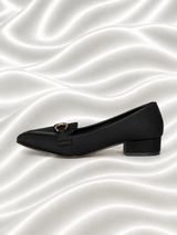 Classic Gold Buckle Loafers