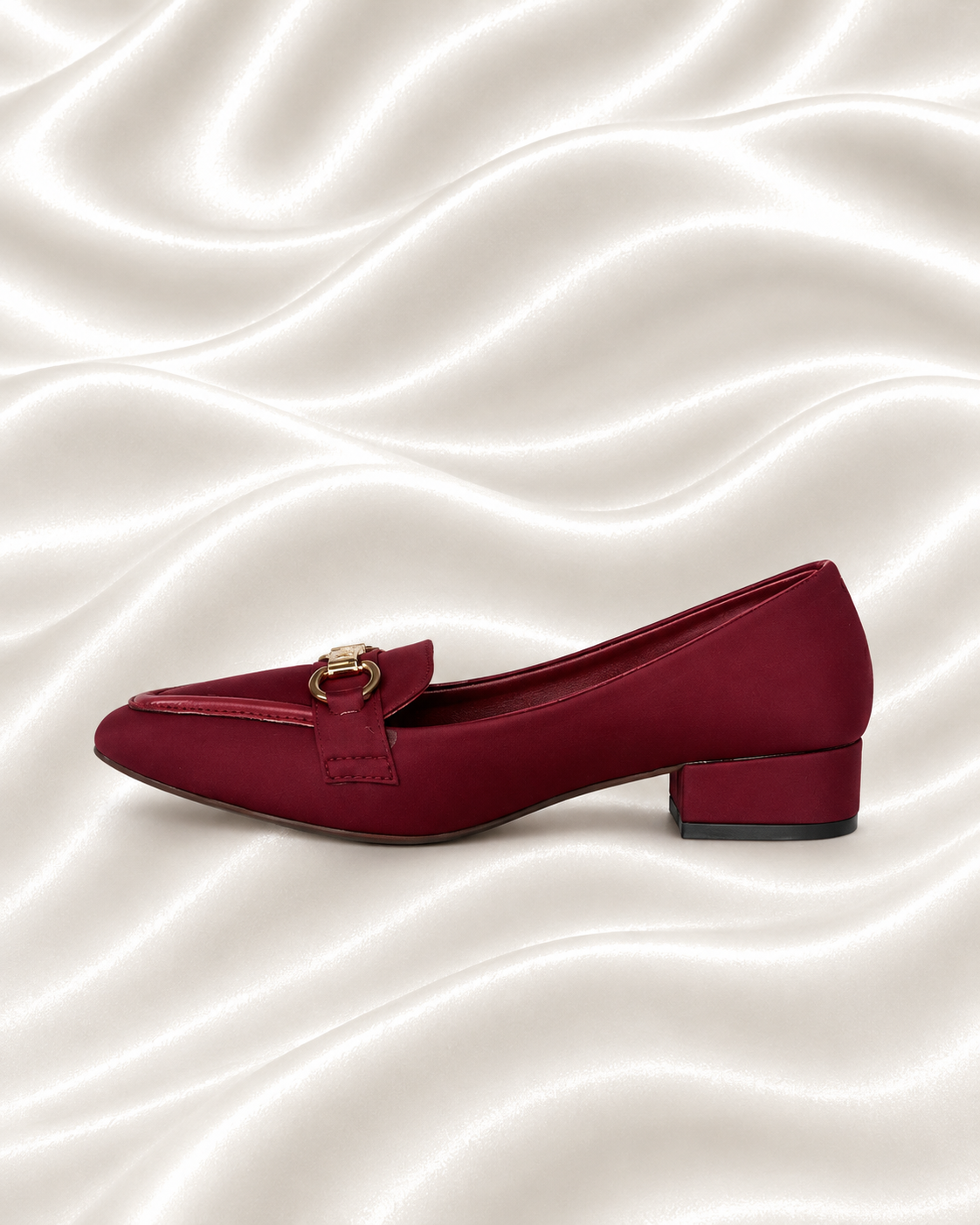 Classic Gold Buckle Loafers