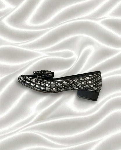 Pearl Bow Party Wear Loafers with the extra pace and bowling well