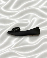 Floral Crystal Party Wear Flats