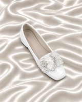 Floral Crystal Party Wear Flats